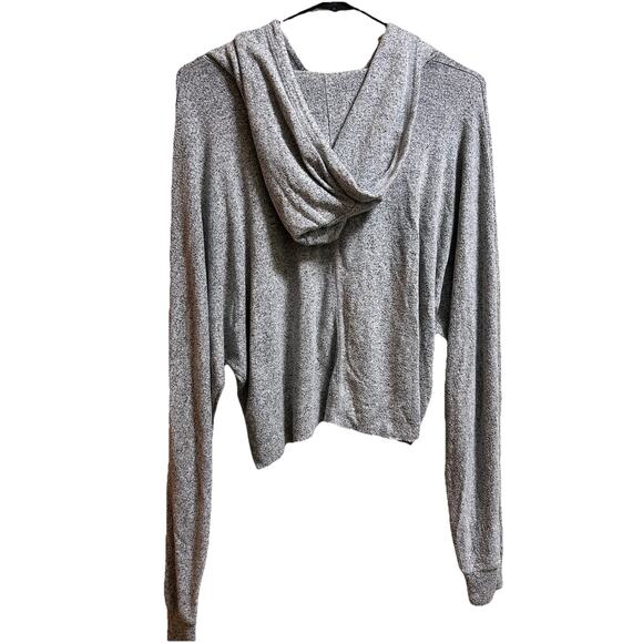 Joah Brown Women's Gray Cocoon Pullover Oversized Hoodie Sweatshirt - Size S/M - Picture 3 of 5